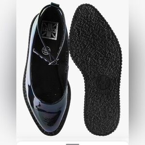 T.U.K Women's Glossy Black Loafers
